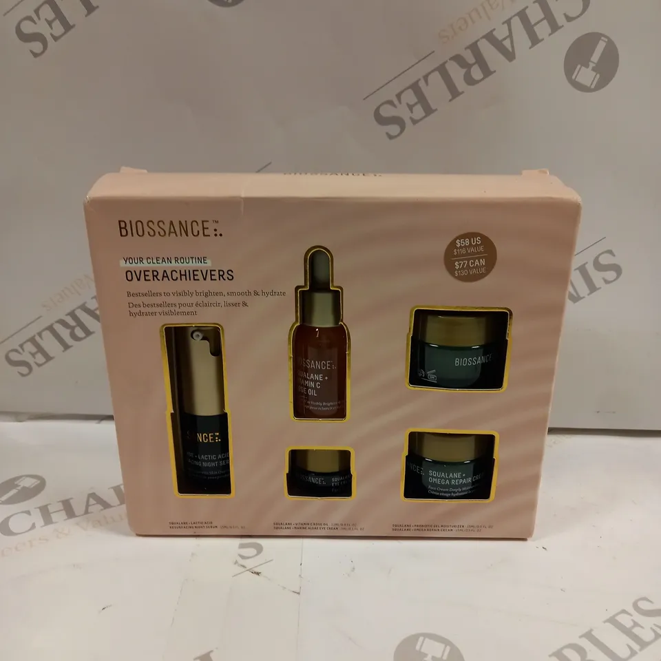 BOXED BIOSSANCE YOUR CLEAN ROUTINE OVERACHIEVERS BEAUTY SET 