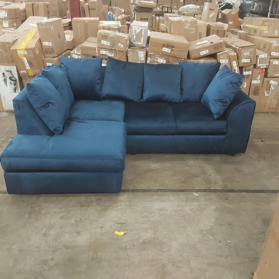 QUALITY DESIGNER 4 SEATER VELVET CORNER SECTIONAL SOFA