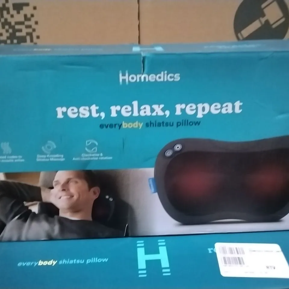 LOT OF 3 BOXED HOMEDICS EVERYBODY SHIATSU PILLOW