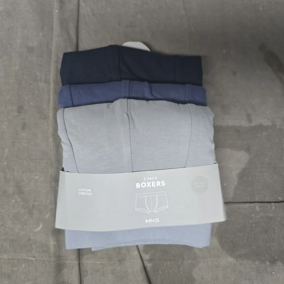 MANGO 3-PACK OF BOXERS IN BLUE MULTI SIZE LARGE