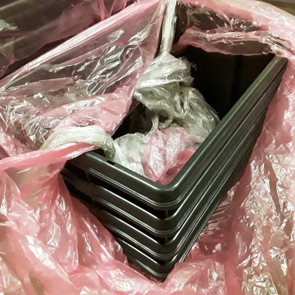 PALLET CONTAINING APPROXIMATELY 42 BLACK STORAGE BINS
