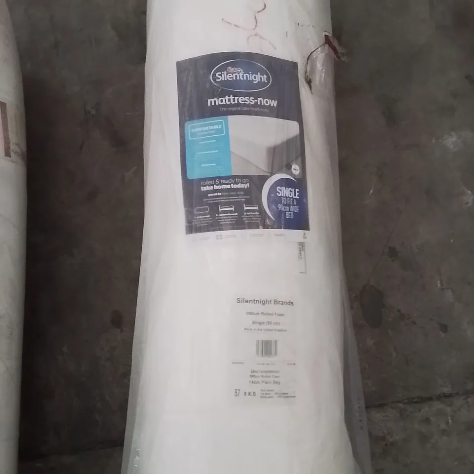 QUALITY BAGGED AND ROLLED SILENTNIGHT MATTRESS-NOW SINGLE MATTRESS 