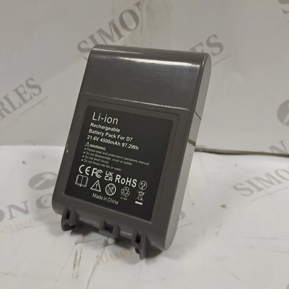 BOXED LI-ION RECHARGEABLE BATTERY PACK FOR D7