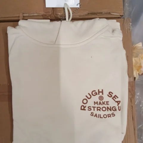 BRAND NEW BRASS MONKEY HOODIES - OFF WHITE SIZE SMALL APPROXIMATELY 5