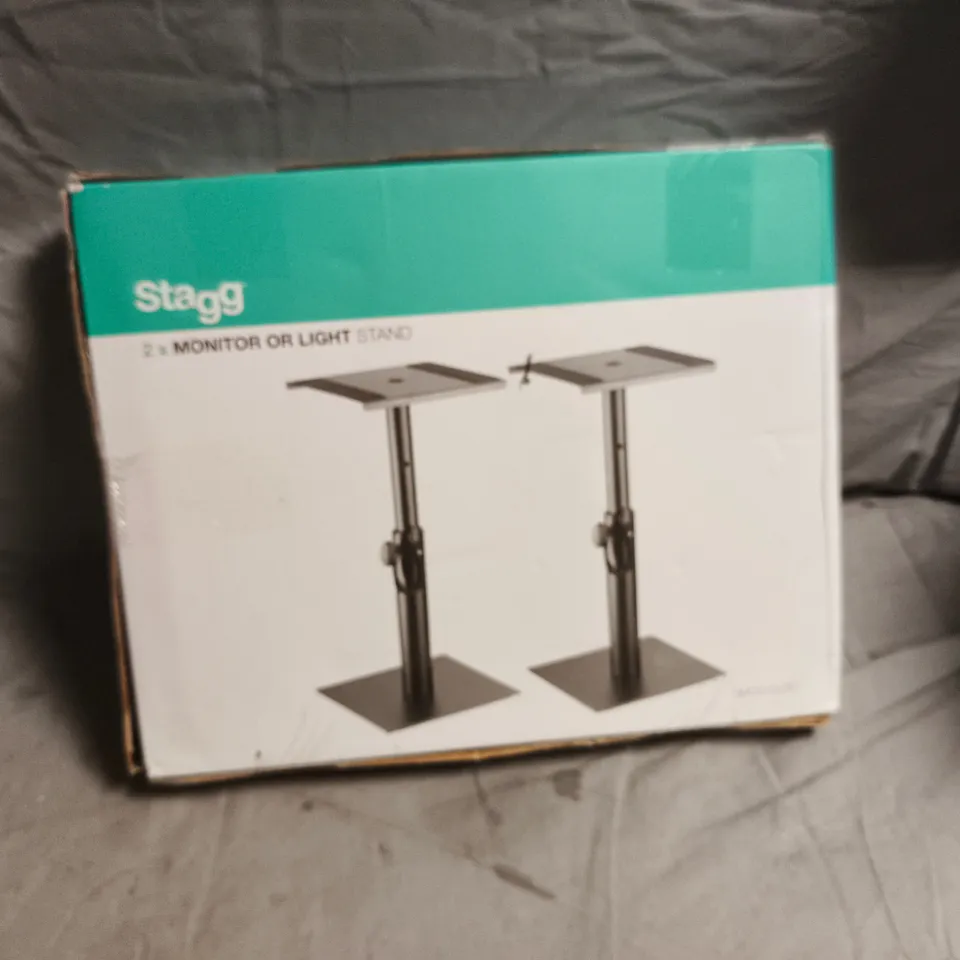 STAGG 2 X MONITOR OR LIGHT STAND – BOXED