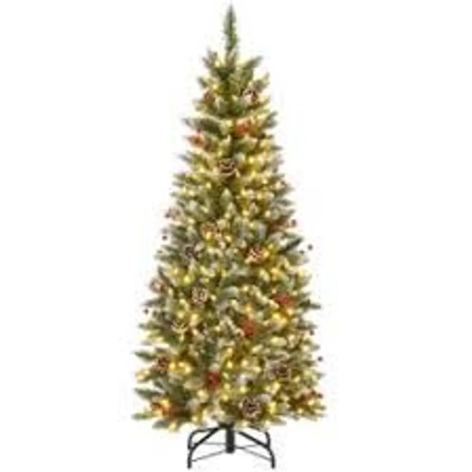 BOXED COSTWAY 150 CM ARTIFICIAL CHRISTMAS TREE PINE CONES