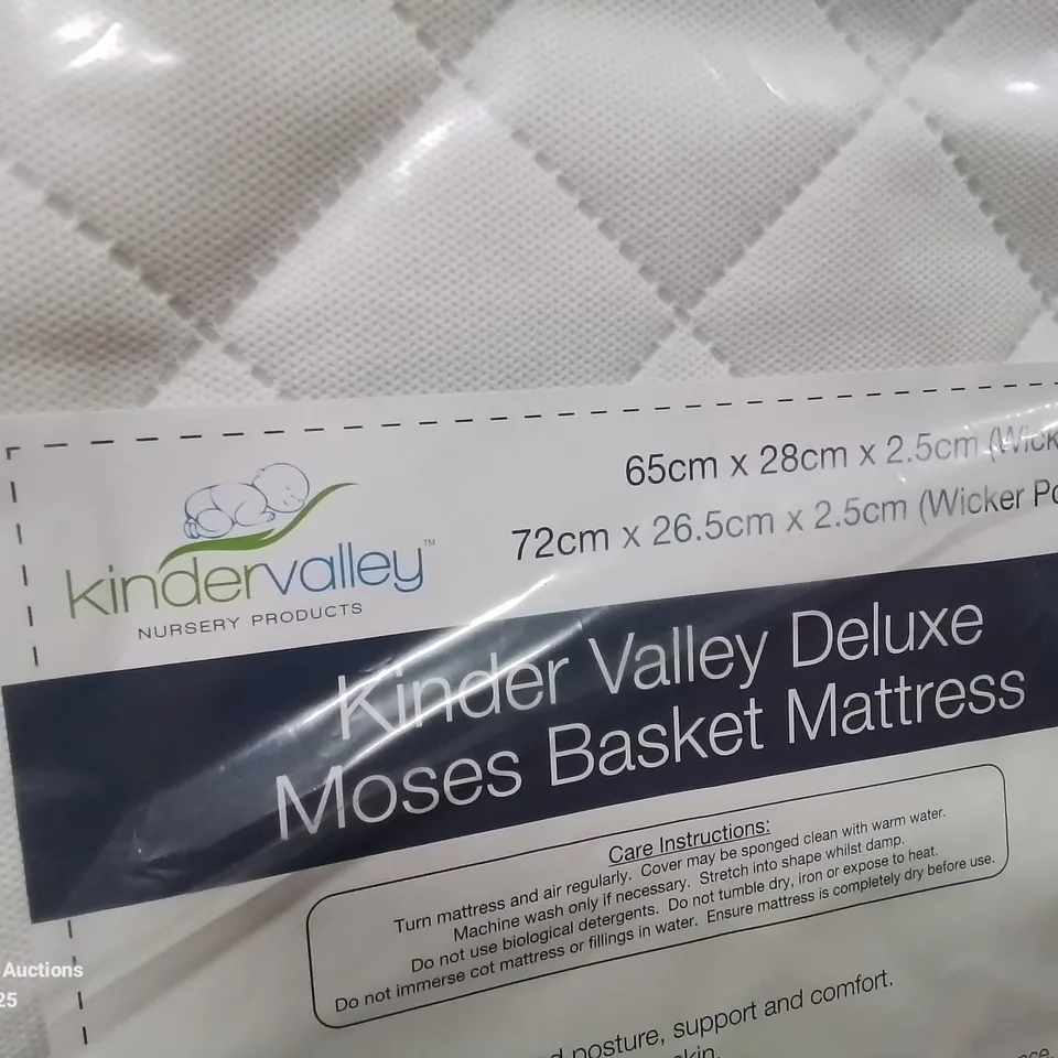 BAGGED KINDER VALLEY DELUXE MOSES BASKET MATTRESS