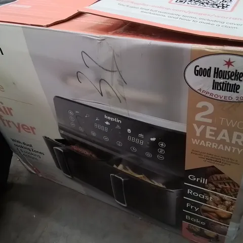 BOXED KEPLIN 9 LITRE DUAL DRAWER AIRFRYER