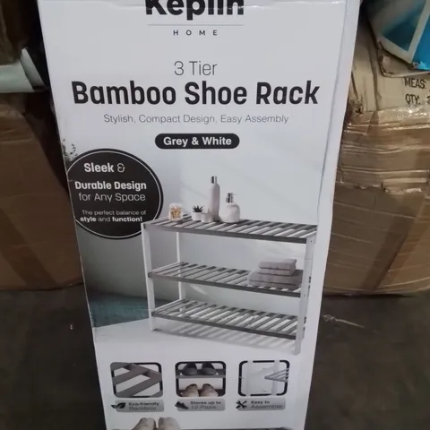 BOXED KEPLIN BAMBOO SHOE RACK