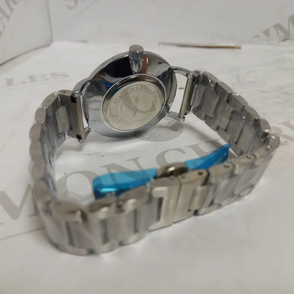 HUGO BOSS-STYLE BRACELET STRAP WATCH