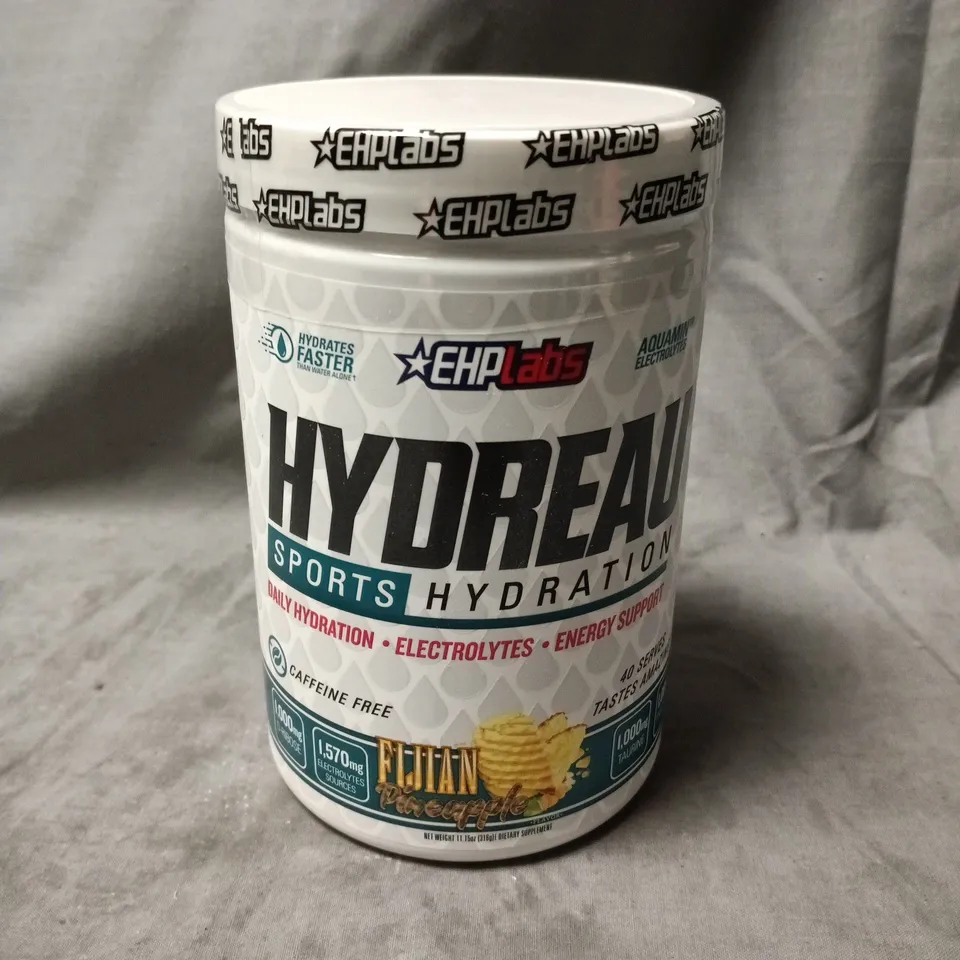 EHP LABS HYDRA SPORTS HYDRATION – ELECTROLYTE POWDER, FIJIAN PINEAPPLE (EXP 01AUG 2026)