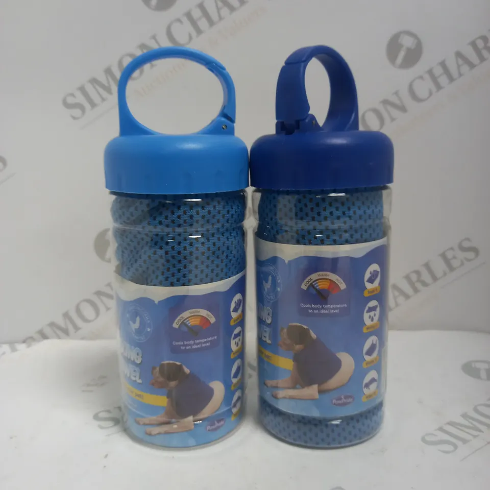 2 X PACKAGED PAPPRIDE CHILLAXING PET TOWEL