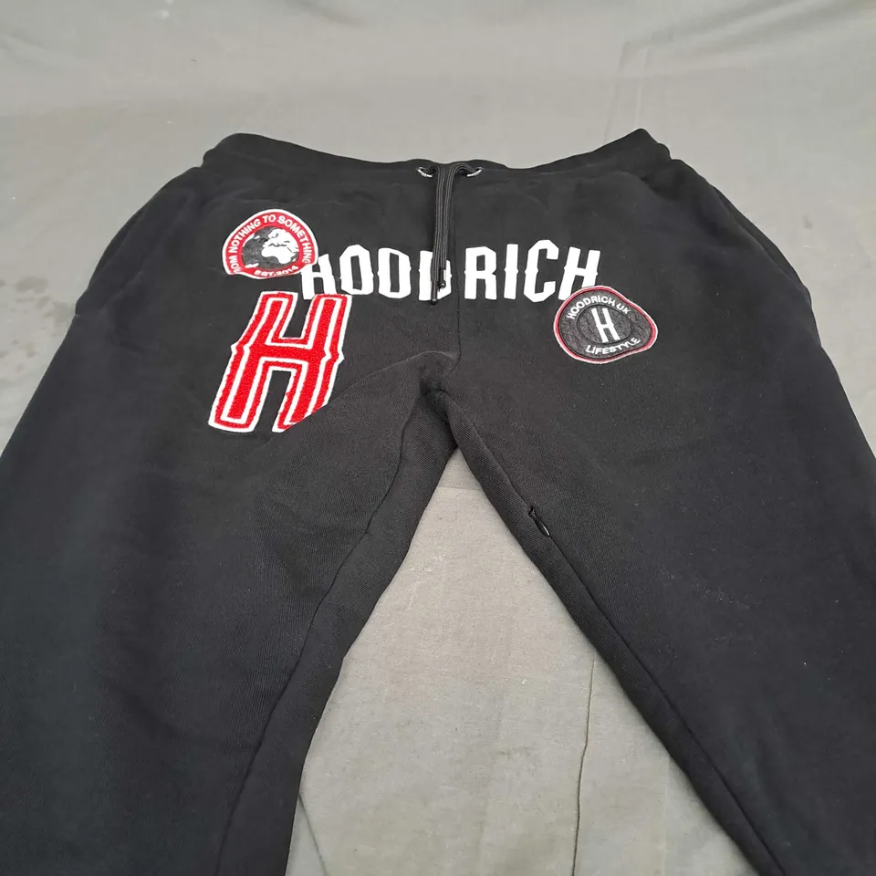 HOODRICH TRACKSUIT BLACK JOGGERS - MEDIUM