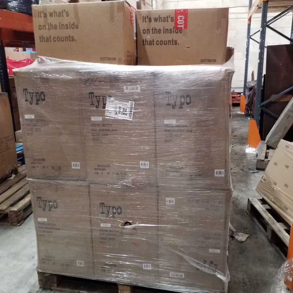 PALLET CONTAINING ASSORTED BRAND NEW PRODUCTS INCLUDING LARGE EASELS, WIRELESS HEADPHONES, PHONE STANDS & ART SUPPLIES