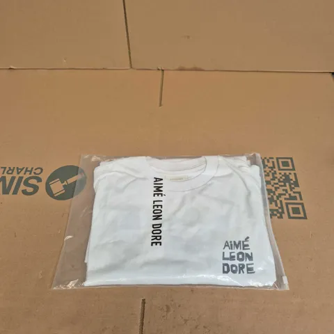 AIMΓ LEON DORE WHITE TβSHIRT β XL