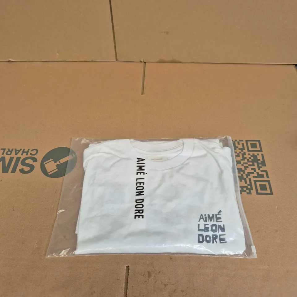 AIMÉ LEON DORE WHITE T‑SHIRT – XL