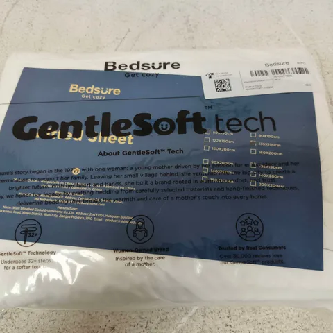 BEDSURE FITTED SHEET – GENTLESOFT TECH, SOLID, 135 X 190 CM