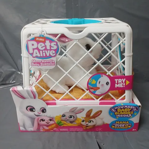 PETS ALIVE MAMA BUNNY AND BABY SURPRISE PLAY SET
