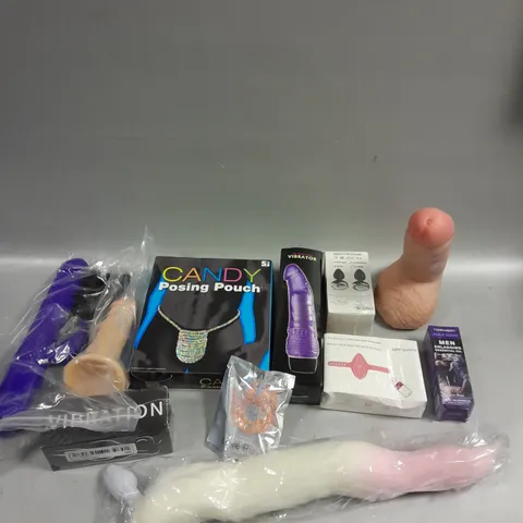 APPROXIMATELY 20 ASSORTED ADULT TOYS & ACCESSORIES