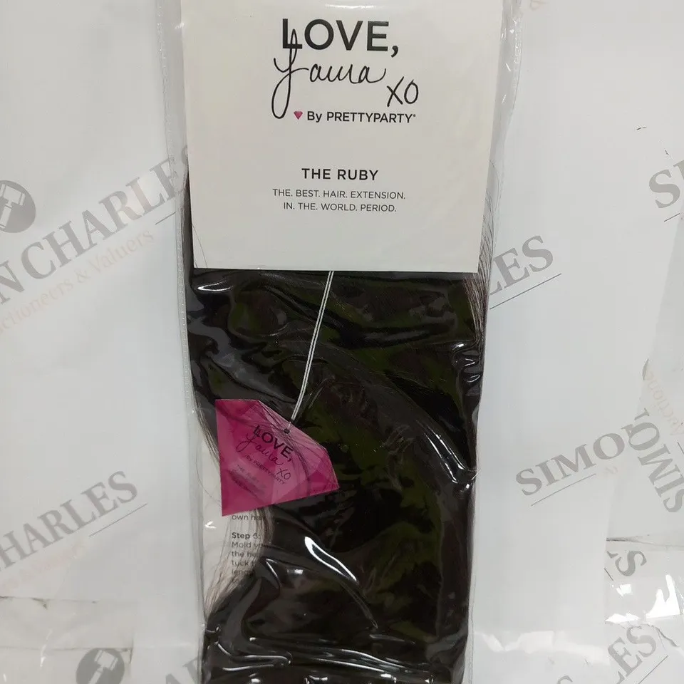 LOVE LAURA BY PRETTY PARTY THE RUBY DARK BROWN HAIR EXTENSION