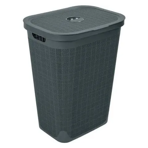 ADDIS HESSIAN-EFFECT 60-LITRE LAUNDRY HAMPER