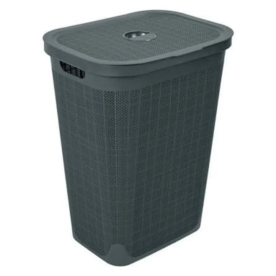 ADDIS HESSIAN-EFFECT 60-LITRE LAUNDRY HAMPER