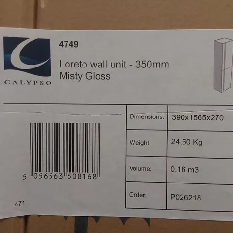 PALLET CONTAINING APPROXIMATELY 4 CALYPSO WALL UNIT PARTS