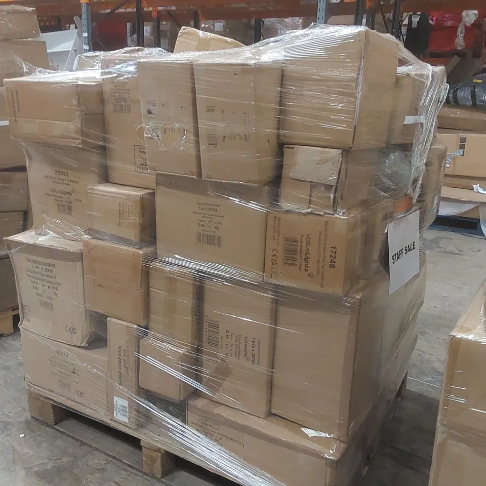 PALLET CONTAINING A VERY LARGE QUANTITY OF ASSORTED LIGHTING ITEMS