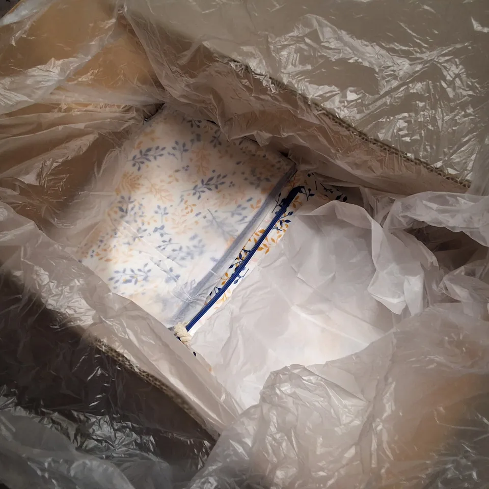 BOX CONTAINING APPROXIMATELY 200 BIRCHBOX FLORAL MAKEUP/TOILETRIES BAGS