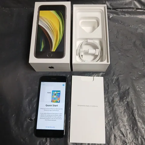 BOXED IPHONE SE SMARTPHONE IN BLACK 64GB