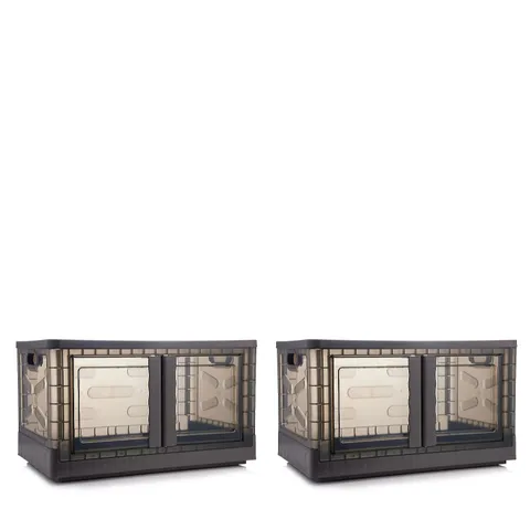 OUTLET SET OF 2 FOLDABLE COLLAPSIBLE 72L STORAGE BOXES