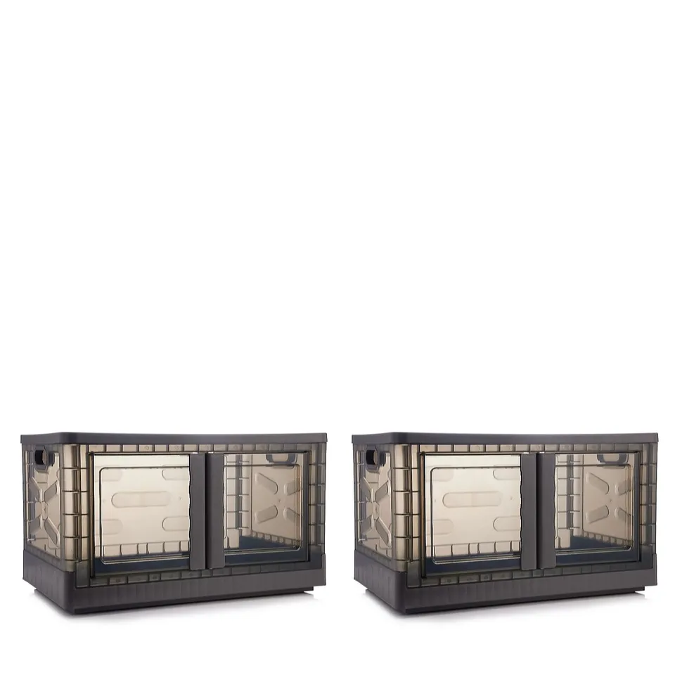 OUTLET SET OF 2 FOLDABLE COLLAPSIBLE 72L STORAGE BOXES