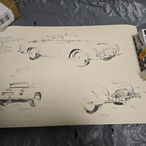 ASTON MARTIN CONCEPT SKETCHES – KEN ADAM LIMITED EDITION ART PRINT (142/650)