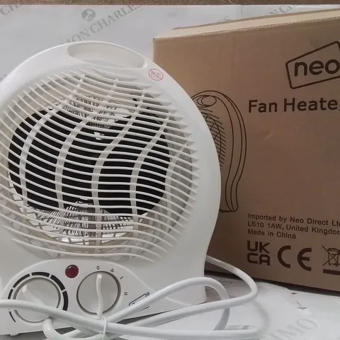 BOXED NEO FAN HEATER IN WHITE