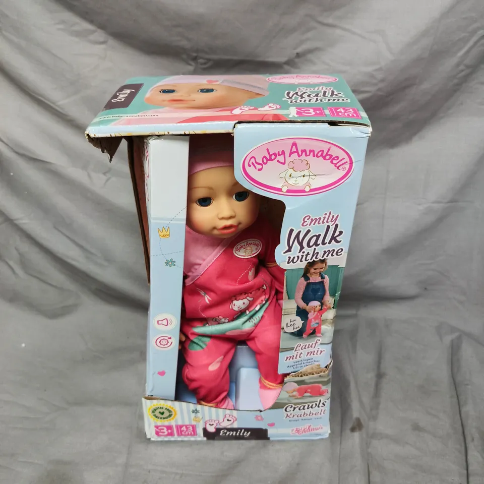 BOXED BABY ANNABELL EMILY WALK WITH ME