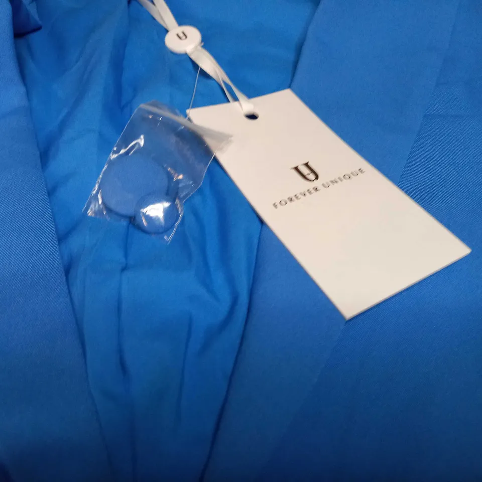 FOREVER UNIQUE BRIGHT BLUE BLAZER - SIZE 18