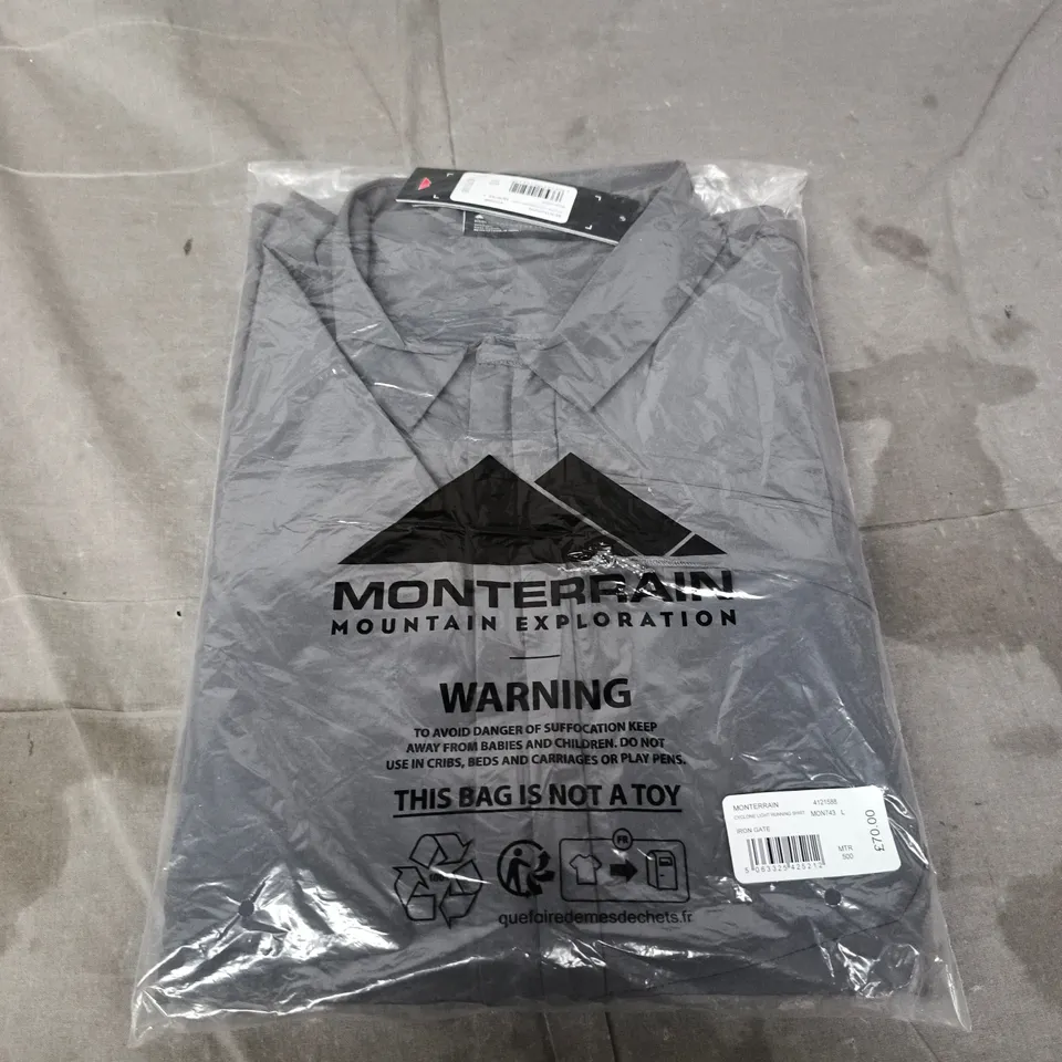 MONTERRAIN CYCLONE LIGHT RUNNING SHIRT – SIZE L 