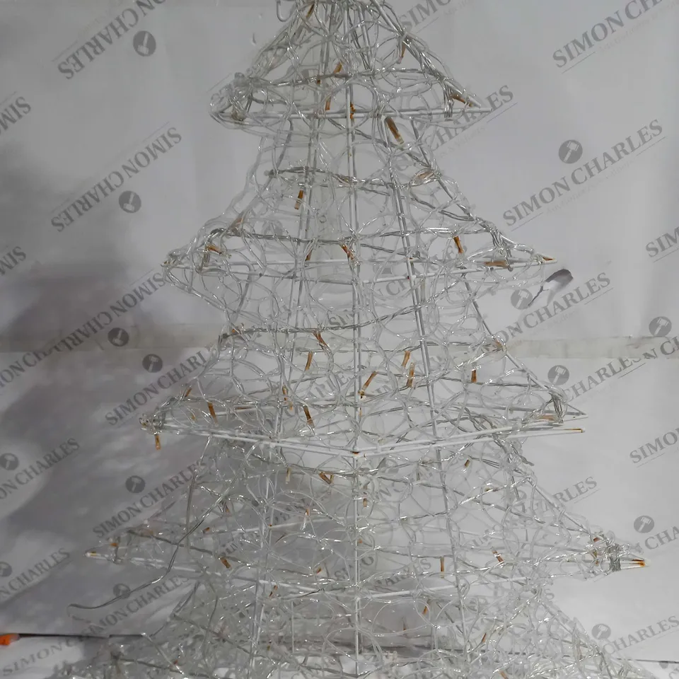 BOXED FESTIVE OUTDOOR AND INDOOR PRE-LIT LED LARGE DECORATION CHRISTMAS TREE