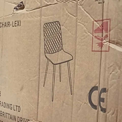 BOXED LEXI DINING CHAIR (SET OF 4) - GREEN (1 BOX)