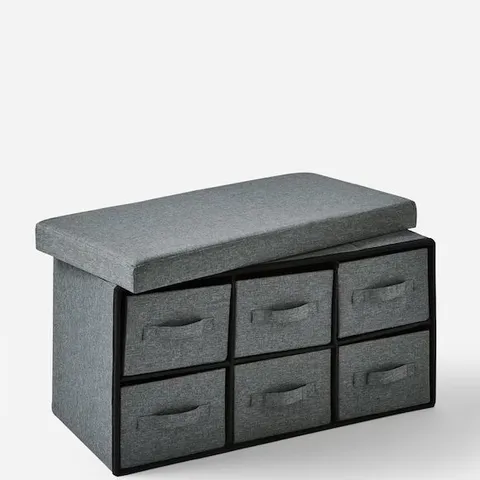 BBOXED FAUX LINEN DRAWER OTTERMAN