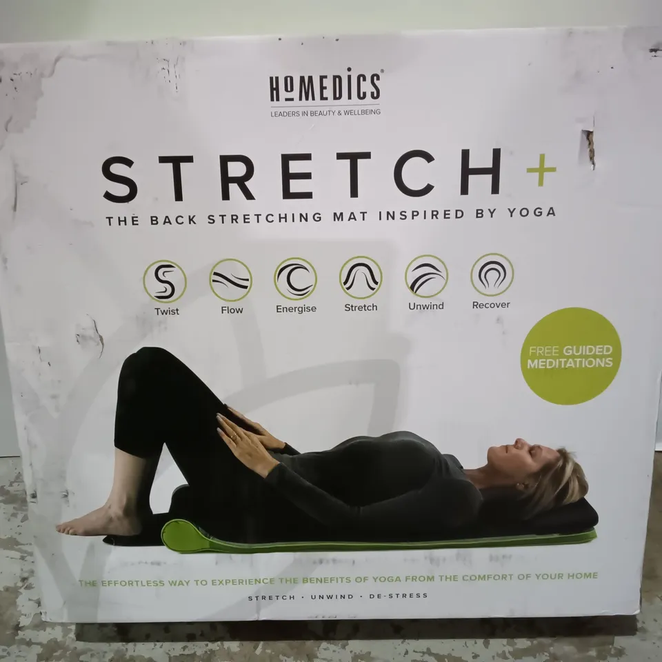 BOXED HOMEDICS STRETCH + BACK STRETCHING MAT