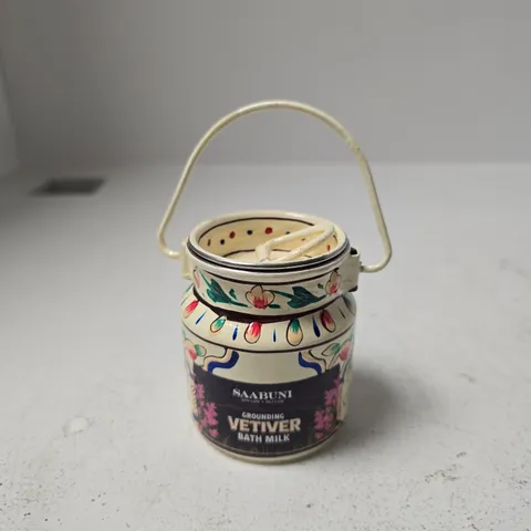 SAABUNI GROUNDING VETIVER BATH MILK TIN – 90G