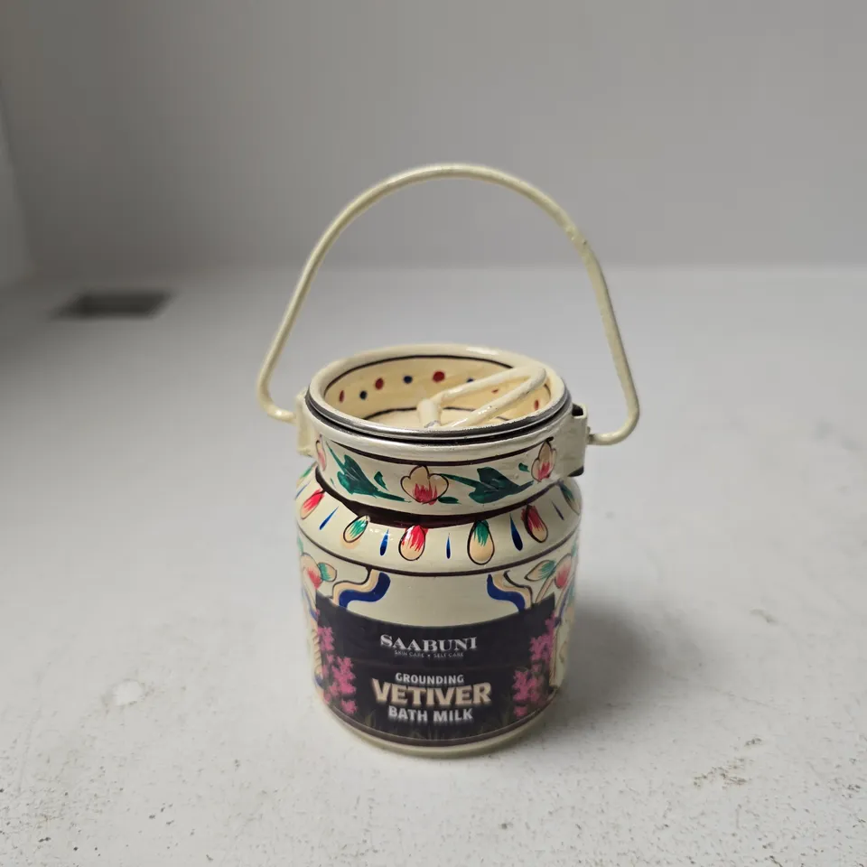 SAABUNI GROUNDING VETIVER BATH MILK TIN – 90G