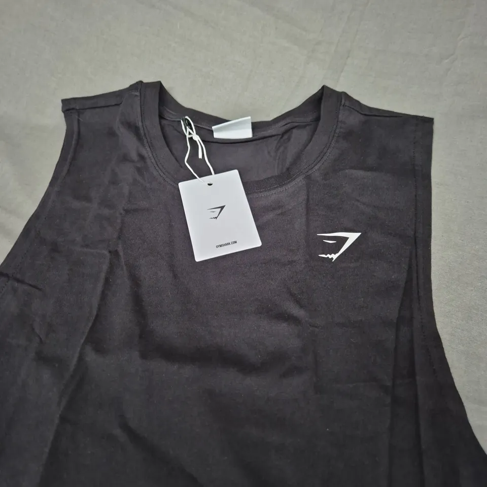 GYMSHARK TRAINING DROP ARM TANK SIZE L