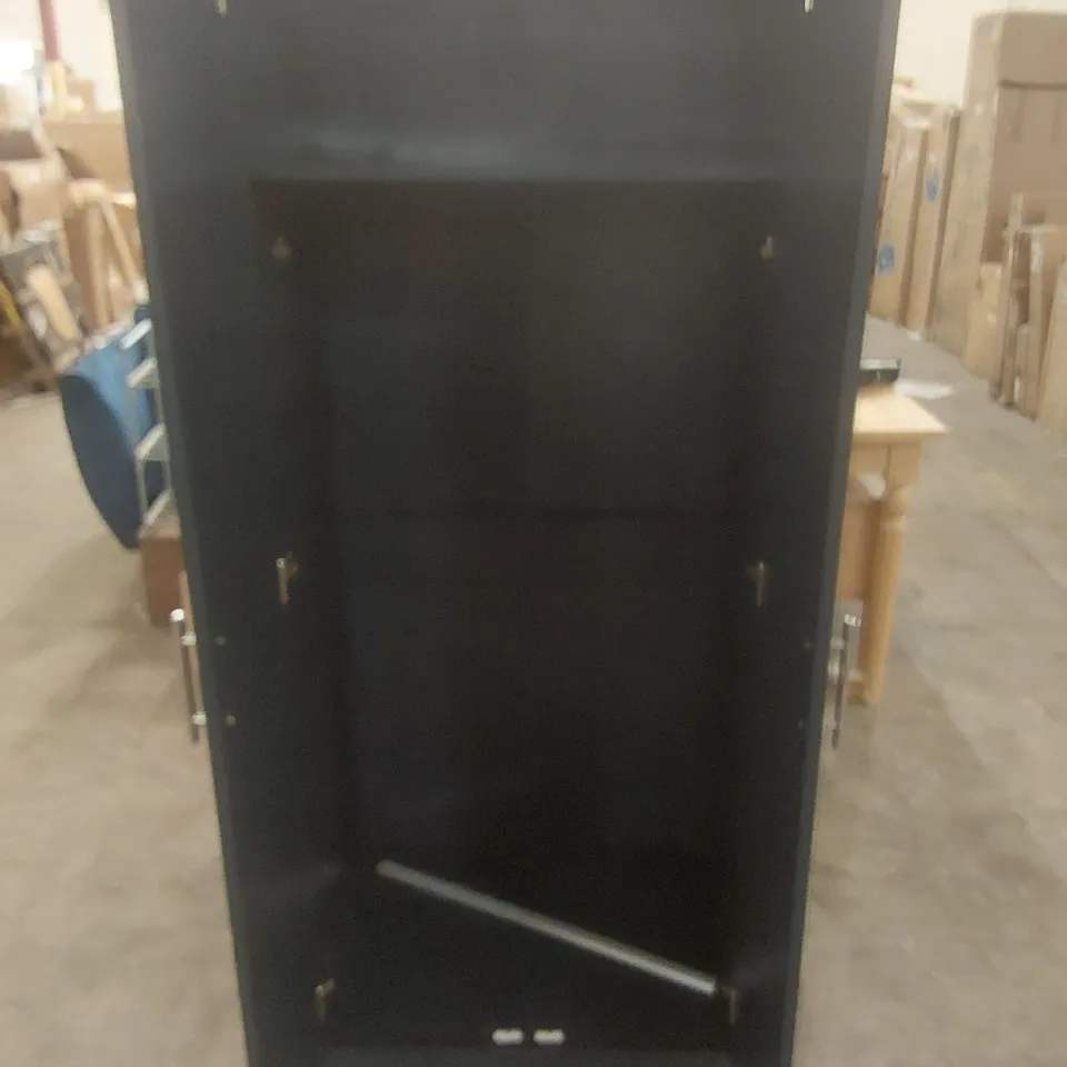 NAPANOCH 2 DOOR WARDROBE FINISH: NAVY