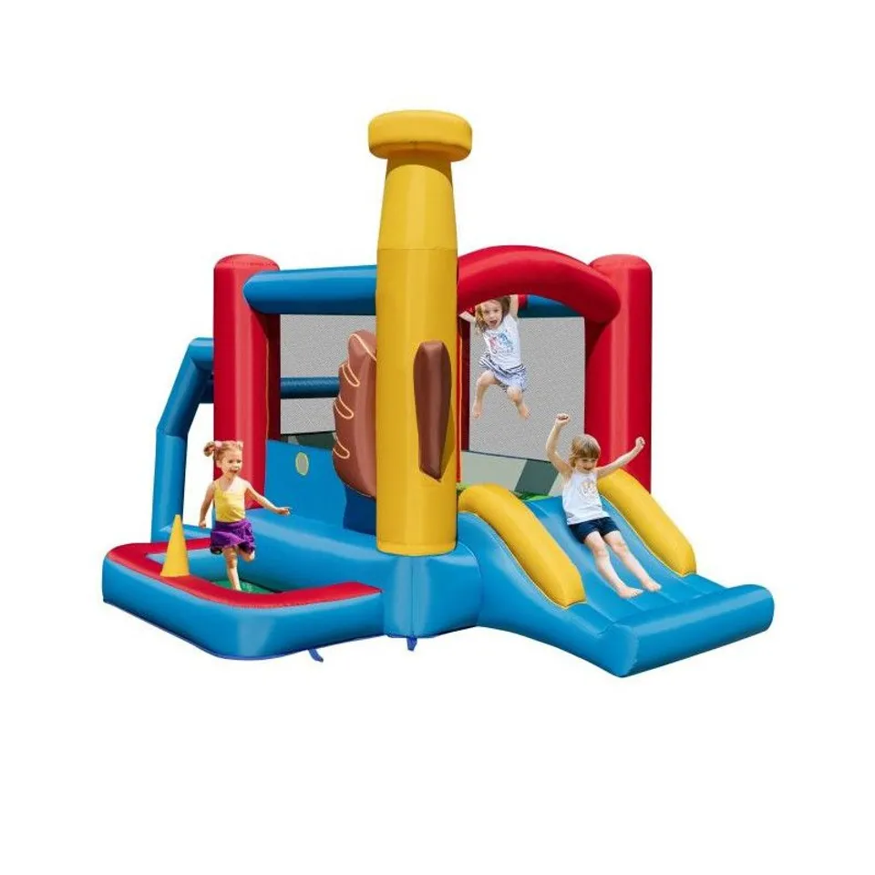 BOXED COSTWAY KIDS BOUNCY CASTLE WITH 680W BLOWER AND SLIDE 