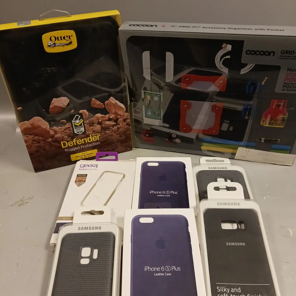 APPROXIMATELY 50 ASSORTED SMARTPHONE/TABLET PROTECTIVE CASES TO INCLUDE IPHONE 6S PLUS, GALAXY S8+, GALAXY TAB S2 ETC
