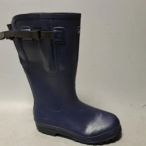 JILEON NAVY FLEECE LINED WELLIES - SIZE UNSPECIFIED