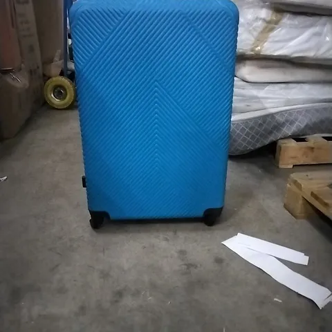 BOXED NEO ELECTRIC BLUE HARD SHELL LUGGAGE SUITCASE