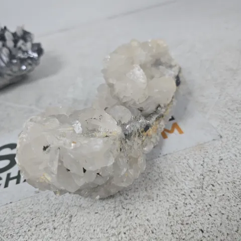 QUARTZ CRYSTAL CLUSTER ON MATRIX – MILKY WHITE